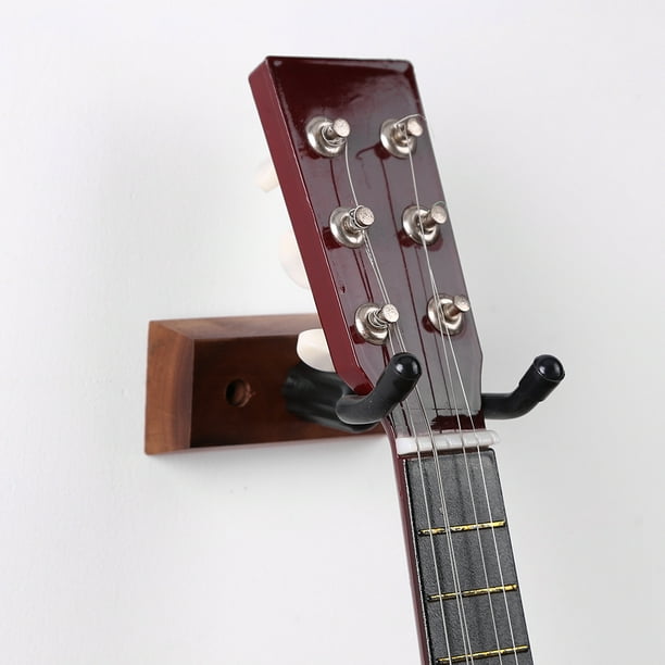 Colgador de pared de madera para 2 guitarras para instrumentos musicales de  Yuyangstore Soporte de montaje en pared