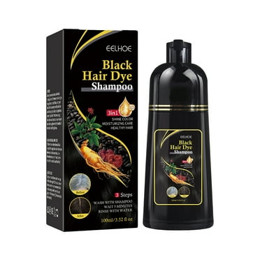 Champú para cabello negro Polygonum Multiflorum Hidratante Limpieza del cabello (Negro) Likrtyny Cuidado Belleza