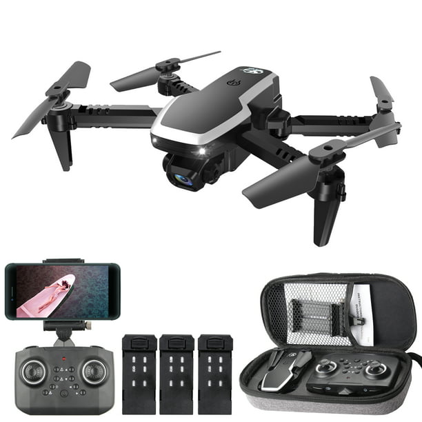 CSJ S171 PRO RC Drone con cámara 4K Mini Drone Quadcopter plegable para  niños con función Trayectori Abanopi 4K una cámara - 3 baterías