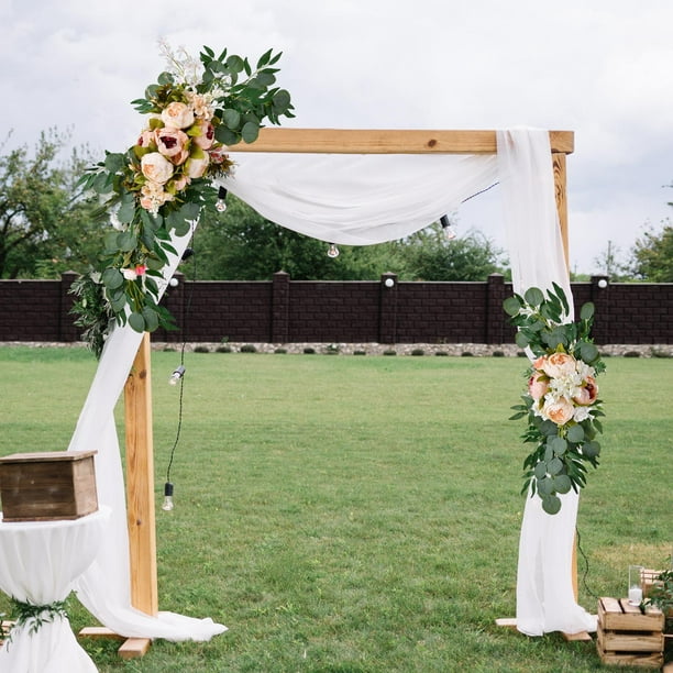 Guirnalda de flores artificiales para arco de boda, decoración de