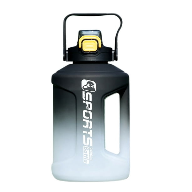 Speedex Botella de agua de acero inoxidable de 1 litro para escuela,  gimnasio, oficina en casa, niños y niñas (color negro, juego de 3, 33.8 fl  oz)