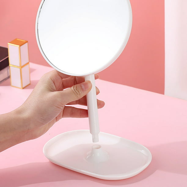 Espejo de tocador con luz LED Espejo de mesa auxiliar con asa Ormromra CPB- DE-WX587-1