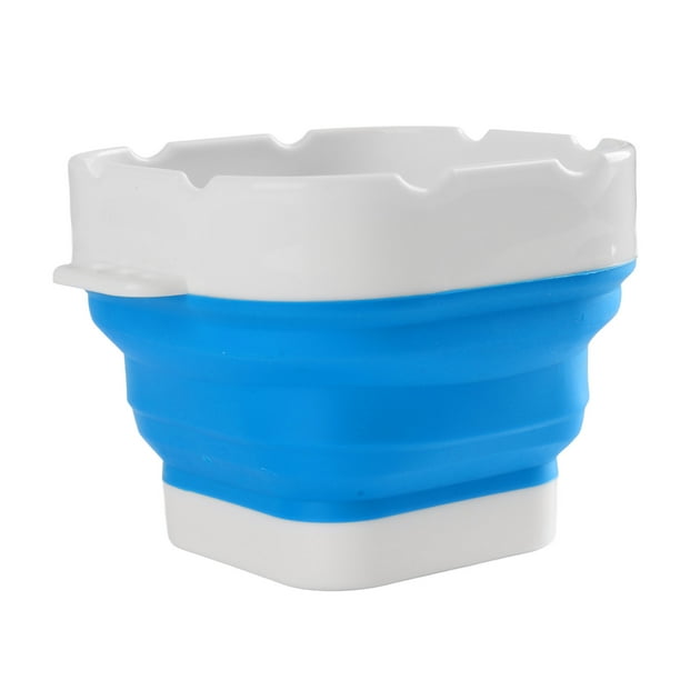 HAPINARY Cubo de lavado plegable Cepillo creativo Cubo de lavado Contenedor  de agua portátil Lavabo plegable Pincel de pintura de silicona Cubo de