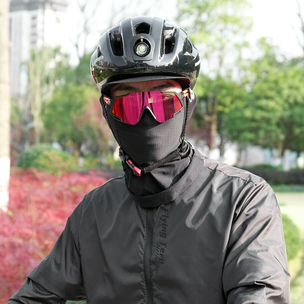 Pasamontañas De Moto Gorras de ciclismo Mascarilla facial transpirable para  ciclismo Pesca Senderismo (Negro) Ndcxsfigh