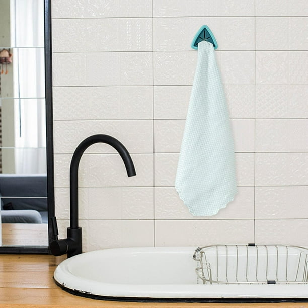 Sobre la puerta toallero de mano toallero soporte de toalla de mano  toallero, estante doble para toallas con ganchos, organizador de estante de  ducha