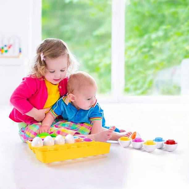 Juguete educativo Montessori inteligente para bebé, juego de rompecabezas  con forma de huevo, clasificador a juego, tren de juguete para niño y niña  de 2, 3 y 4 años - AliExpress