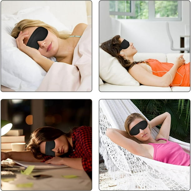  Máscara de dormir 3D para dormir de lado, 100% bloqueo