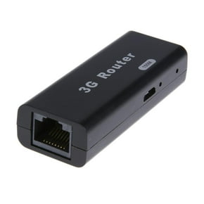 Mini 3G WiFi Router Wlan Hotspot AP Cliente 150Mbps RJ45 Inalámbrico Negro