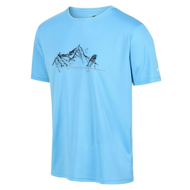 Regatta - Camiseta Fingal VI Montaña para Hombre (Azul Cielo) Regatta  UTRG6812_skyblue