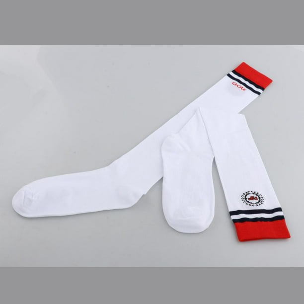 medias rojas para niños y niñas/medias largas elásticas de moda sobre la  rodilla/calcetines largos elásticos altos