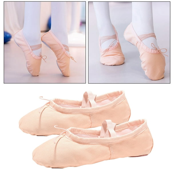 Zapatos de lona ños pequeños, niñas y mujeres, zapatos de ballet duraderos  para o el tono 35 Tono 35 Soledad ballet pointe zapato de las mujeres niña
