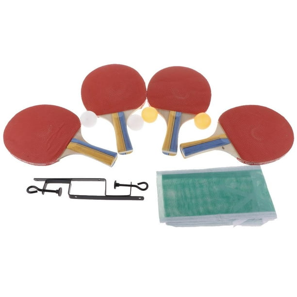 Set Ping Pong Paletas Red Adaptable 9 Pelotas