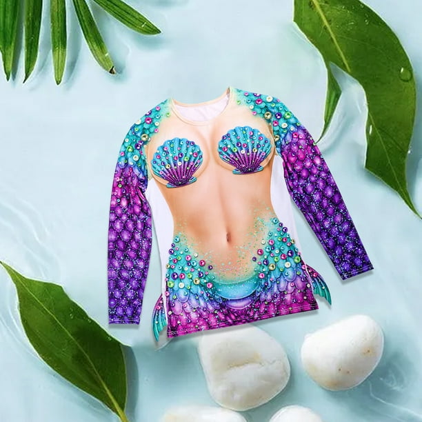 Disfraz Accesorios Cosplay Sirena Vestido Verano Decoración - Temu