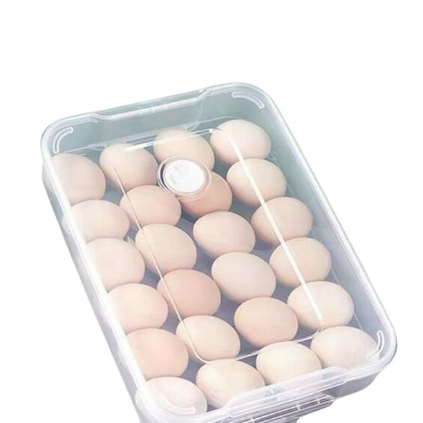 Soporte reutilizable para huevos, contenedor para huevos, nevera, huevos,  organizador, bandeja para huevos, para restaurante, cajón, Claro perfecl  Titular de huevos