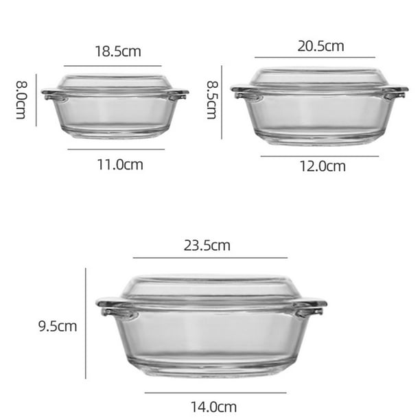TAMUME 550ml Tazón De Cereal De Vidrio Para Microondas con Tapa de Cristal,  Taza Cristal para Microondas, Taza de Desayuno : : Hogar y cocina
