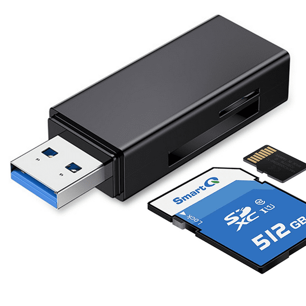  Lector de tarjetas micro SD USB3.0, lector de tarjetas