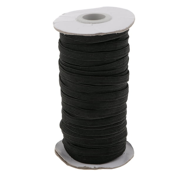 3 m banda de goma negra, 5 mm de ancho, cordón elástico, elástico para  pantalones, banda elástica, goma, costura -  México