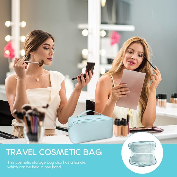 Neceser de maquillaje para mujer, bolsa de cosméticos portátil de viaje,  lavable, regalo para niña, puede almacenar cosméticos, cuidado de la piel