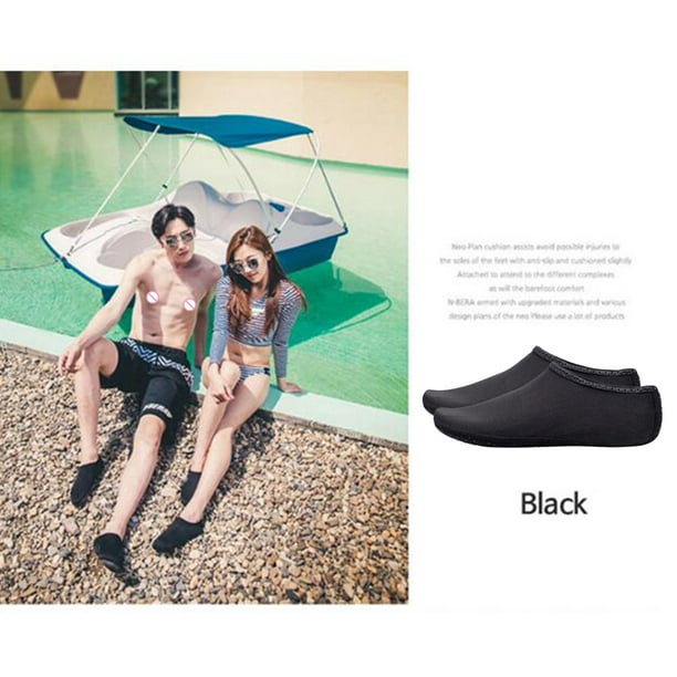 Zapatos antideslizantes Calcetines de buceo de piscina de color puro (Negro  M) Likrtyny Tenis De Mujer Tenis De Hombre