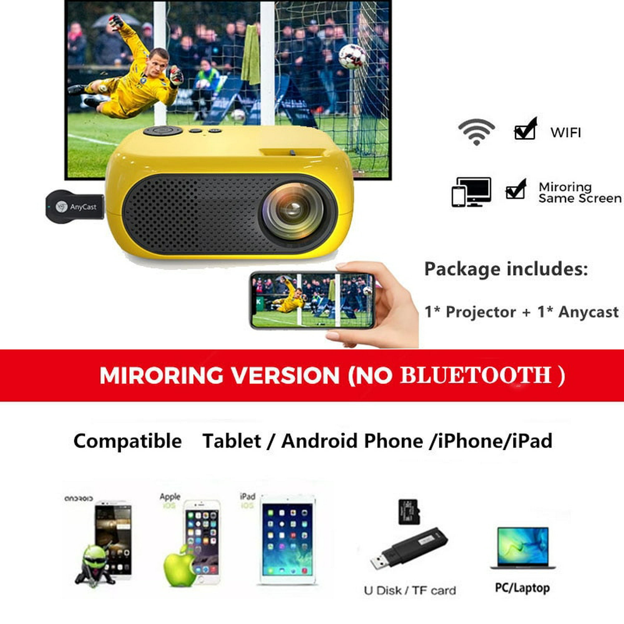 Xidu-miniproyector Led Full Hd 1080p, Compatible Con Teléfono Android,  Iphone, Ipad, Stick, Roku, Chromecast Beamer - Proyectores - AliExpress