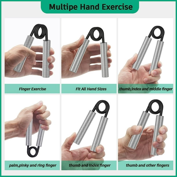 Agarre de mano antideslizante, ejercitador de antebrazo, ejercicio de  fuerza para los dedos, construcción de músculos, fortalecedor de agarre de  mano