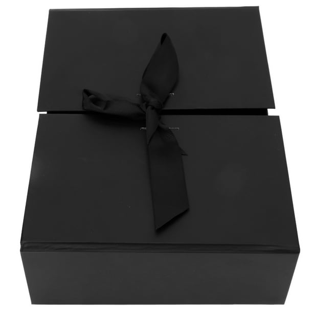 Caja de regalo grande plegable Caja de papel vacía negra Cajas de emba –