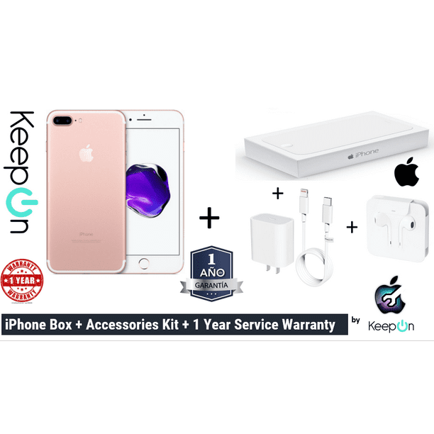 Rocío estante Bueno IPHONE 7 PLUS 32GB (Incluye 1 año en Reparacion KeepOn + Cargador Rapido y  Protector Privado + Earpo Apple REACONDICIONADO | Walmart en línea