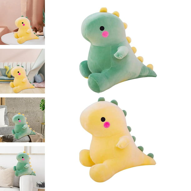 Encantadores juguetes de peluche de dinosaurio de dibujos animados,  almohada de tiro, muñeco de peluche para bebés, , niñas, , Verde 25cm  Sunnimix muñeco de peluche de dinosaurio