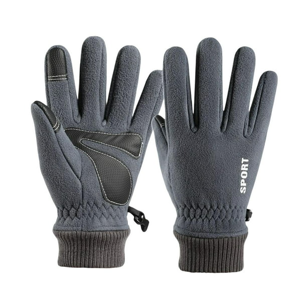 Vgo - 3 pares de guantes invernales de trabajo liviano cálidos,  impermeables y resistentes al frío (-15 ℃/-4 ℉ o más); guantes hechos de  cuero de