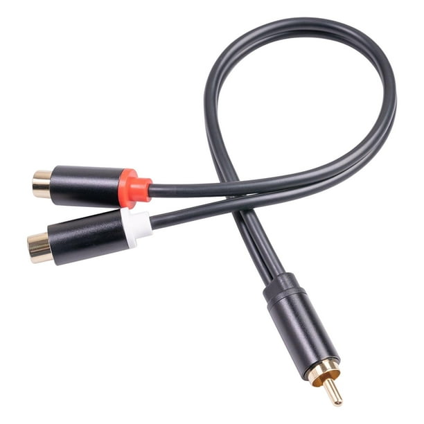 Cable RCA 1/1,8/3m 2 RCA Aux Cable de audio Cable de 3,5 mm Conector  estéreo a perfke Cable divisor de audio RCA