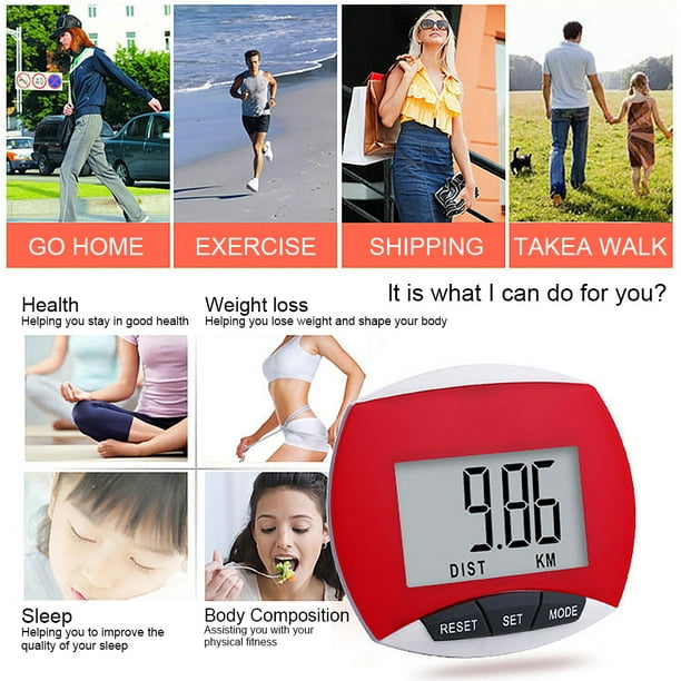  Contador de pasos, podómetro preciso y ligero para ejercicio  para ancianos : Deportes y Actividades al Aire Libre