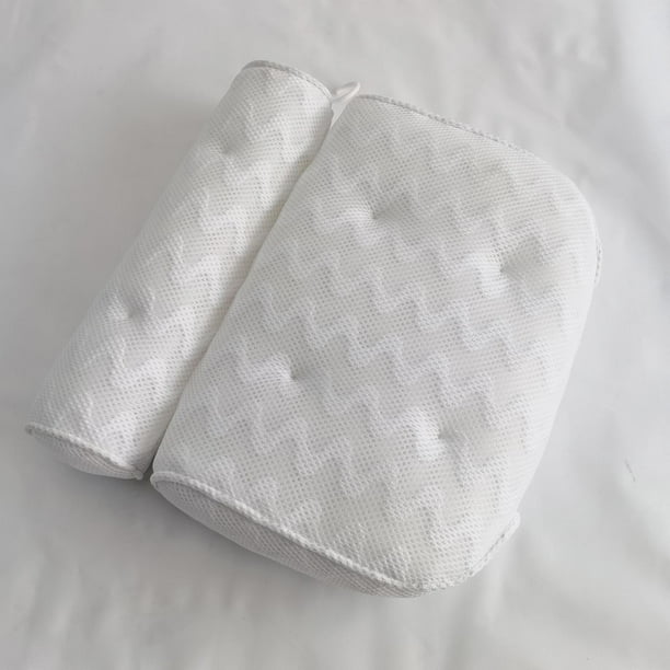 Almohada de baño para bañera, almohada de bañera para soporte de cuello y  espalda, almohada de bañera con ventosas antideslizantes, cojín ergonómico