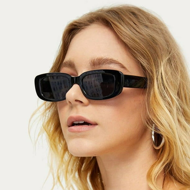 Gafas De Sol Negras Para Mujer/Lentes Jumpy Eyes Fashion Cool Retro  Clásicos Rectangulares Piloto Para Hombre