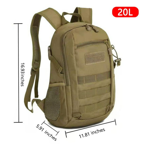 Mochila táctica militar Molle 3P, bolsa escolar impermeable para viajes al  aire libre, senderismo, Camping, bolsas