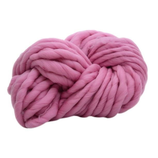 lana grueso de 250g, suave y voluminoso de lana para tejer, bufanda para  bricolaje, manta para tejer, artesanía de fieltro Rosa de la perfecl Hilado