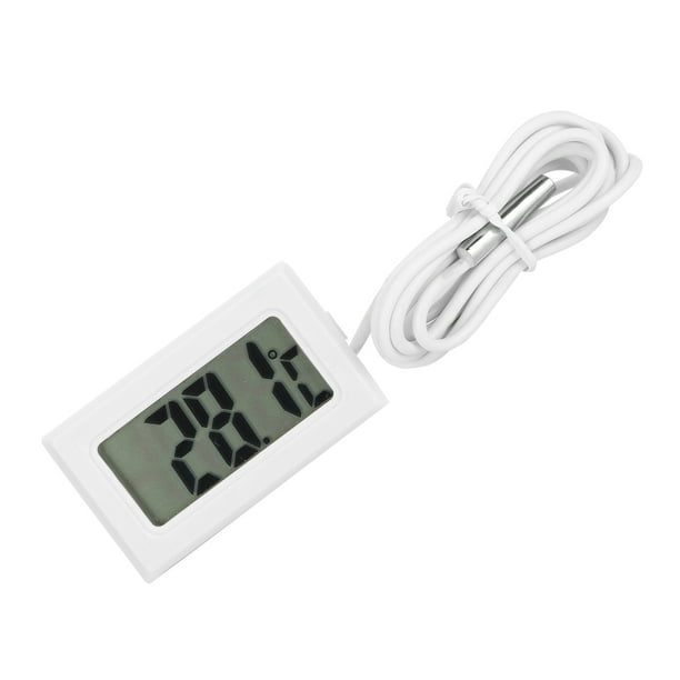 Medidor de temperatura para pecera, termómetro digital portátil para acuario,  termómetro para pecera Jadeshay A