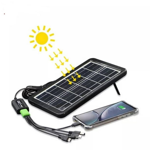 Cargador solar, cargador de panel solar Cargador portátil solar portátil de  10 W construido para precisión Jadeshay A