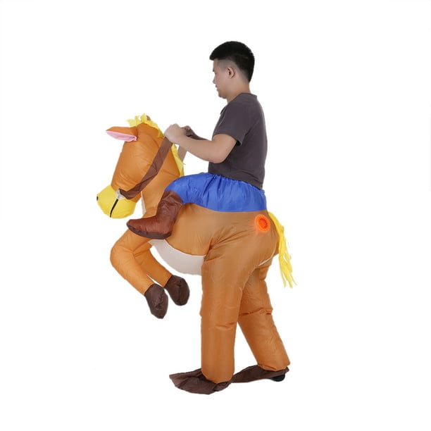 Disfraz inflable divertido de vaquero jinete a caballo para Leyfeng Disfraz  Inflable