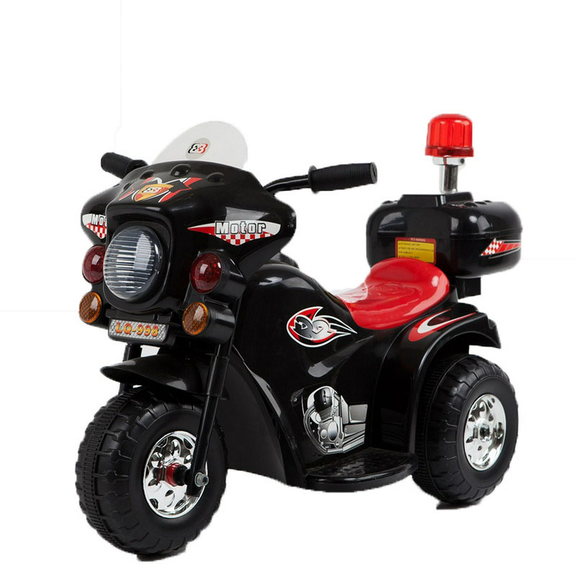 Inspírate - Playkin POLICE NEGRA - Moto electrica niños policia