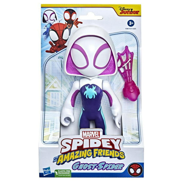 Spidey and His Amazing Friends Figura de héroe de Spidey de Marvel, figura  de acción a escala de 4 pulgadas, incluye 1 accesorio para niños a partir