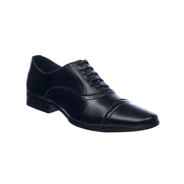 Zapatos De Vestir Formal Casual Para Hombre Tipo Piel Negros Cómodos 034C15  negro 27 Incógnita 034C15