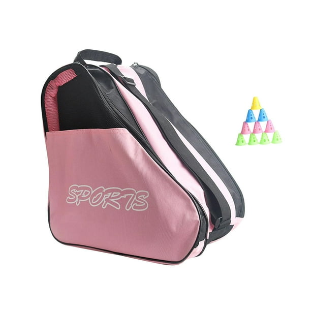 Bolsa para patines de ruedas, bolsa para zapatos de patinaje, bolsa  ajustable portátil de gran capacidad para patines en línea, bolsa para  patinaje Rosa Sunnimix Almacenamiento de patines