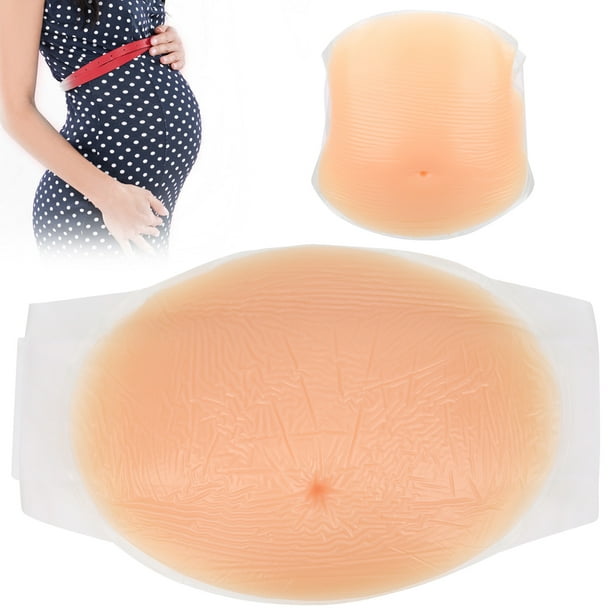 Vientre de embarazo falso de silicona, transpirable, elástico, Artificial,  accesorios para barriga de embarazada falsa para puesta en escena, 2-4  meses