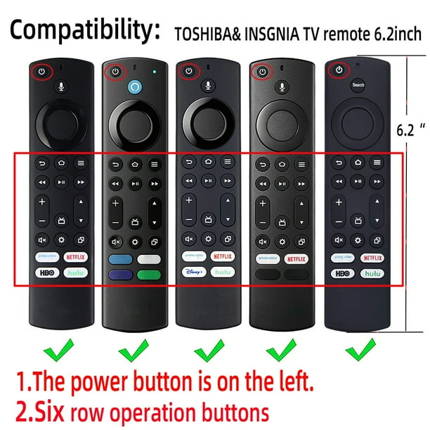 Funda para mando a distancia de TV inteligente Toshiba/Insignia