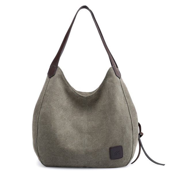 Comprar Bolso de hombro de lona para mujer, bolso con múltiples bolsillos,  bolsos Vintage, bolsos Hobo