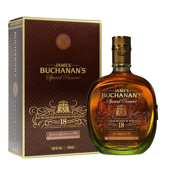 Pack de 12 Whisky Buchanans Blend 18 Años Reserva Especial 750 ml ...