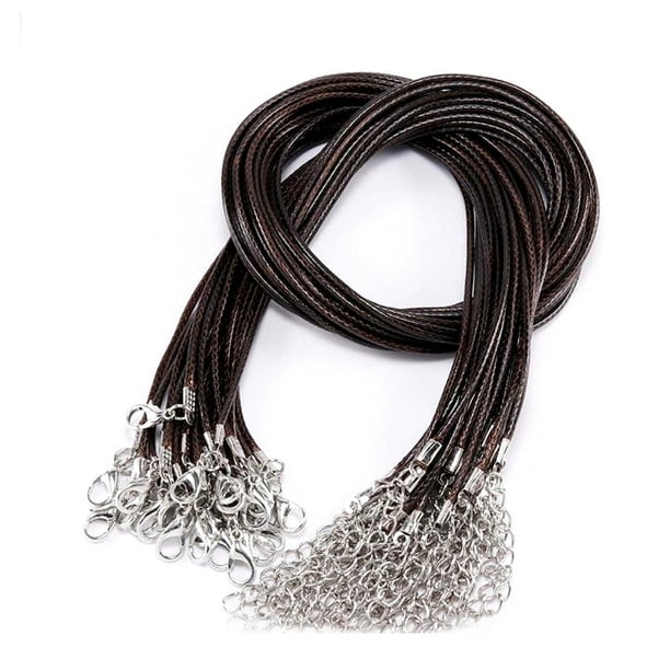 Ounissouiy 30 piezas de cordón de cuero para collar, brazaletes