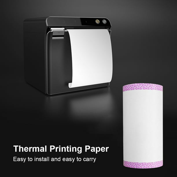 9 rollos de papel de impresora de primera calidad, rollos de papel térmico  regular para mini impresora térmica de bolsillo, impresora térmica de