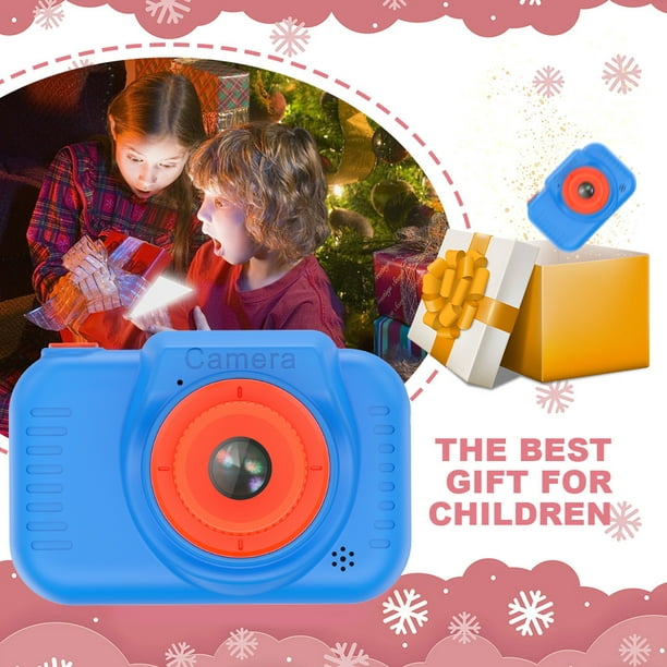 Juguetes para niños de 4 a 9 años de edad, cámara impermeable de Navidad,  regalos de cumpleaños para 5, 6, 7, 8 niños, video HD, cámara de acción  para