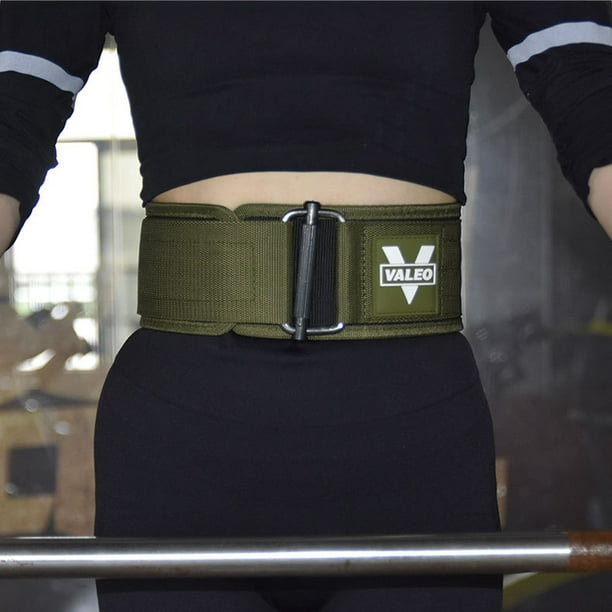 Cinturón De Soporte Para La Espalda Cinturón de levantamiento de pesas  ajustable con tirantes traseros de poliéster para hombres y mujeres (XL  verde)